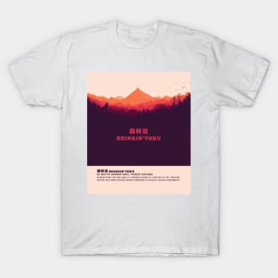 Shinrin-Yoku Japanese Forest Bathing Nature Healing Wanderlust Adventure T-Shirt